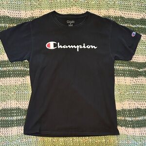 Champion Black T-Shirt - Streetwear